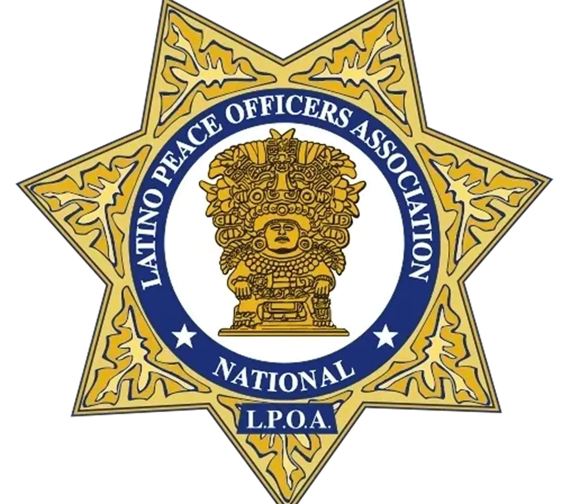 Latino Peace Officers Association logo, star-shaped badge.