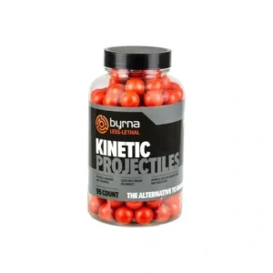 Jar of Byrna kinetic projectiles.